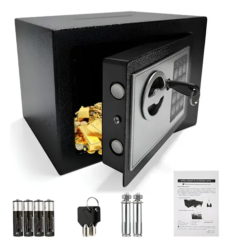 Caja Fuerte Digital De Alta Seguridad Con Código Y Llave