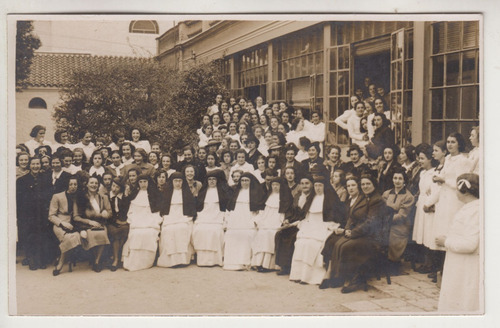 1938 Fotografia Postal En Colegio Religioso De Montevideo 