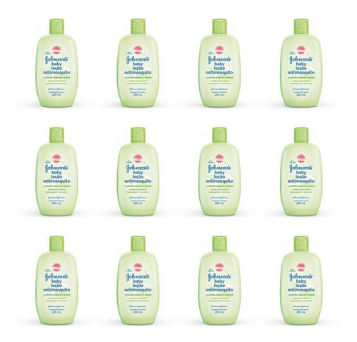 Johnsons Anti Mosquito Loção Hidratante 200ml (kit C/12)