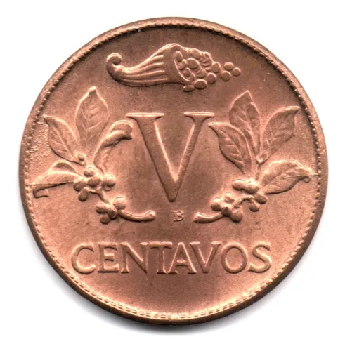 5 Centavos 1954 Bogotá Sin Circular