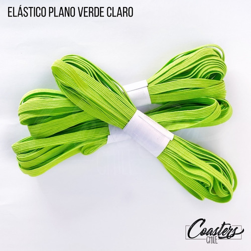 Elastico Plano Verde Claro Para Agendas