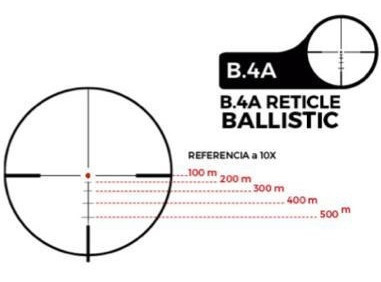 Imagen 5 de 6 de Mira Shilba Gold Medal 2.5-10x50 Tubo 30 Reticulo B4a 152353