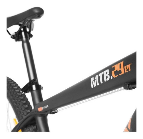 Imagen 4 de 6 de Bicicleta Silverfox FM18SI29AM211 2021 M frenos de disco mecánico cambios 3 Velocidades y 7 Velocidades color negro