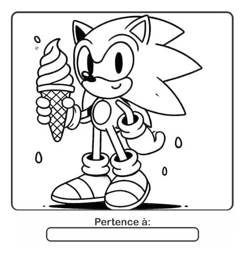 Livro Colorir Sonic Estilo Bobbie Goods 50 Folhas Capa Dura