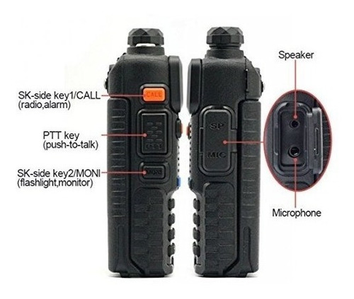 Imagen 5 de 7 de Radio Baofeng Uv-5r Dual Banda Fm Vhf Taxis Motorola