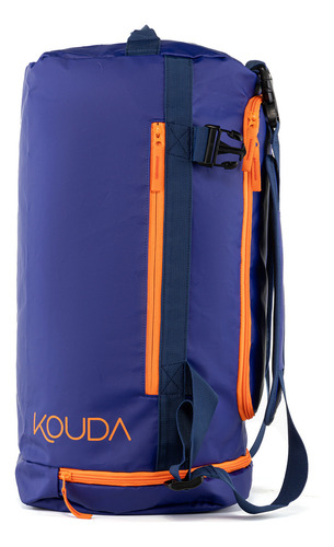Sport Bag 2 Em 1 Kouda Ellis Cor Azul Desenho do tecido Liso