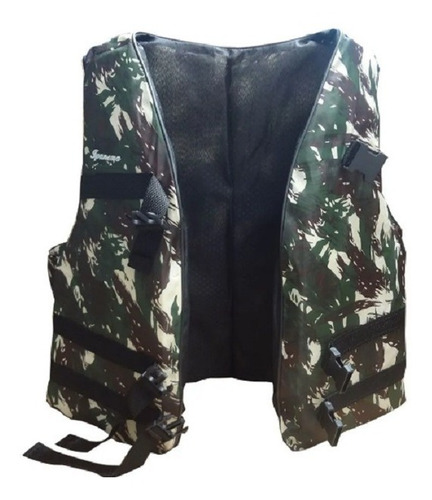 Colete De Flutuação Salva Vidas - Camuflado - Até 60 Kg