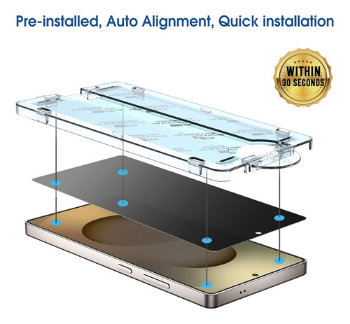 Amfilm Protector De Pantalla Privacidad P/galaxy S25ultra 2p