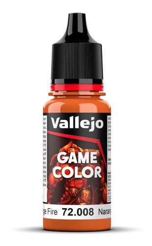 Colores Pinturas Acrilicas Game Color Vallejo Modelismo 17ml Color 72008 Naranja Fuego-orange Fire