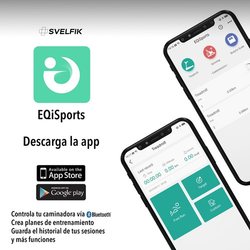Imagen 5 de 5 de Caminadora Eléctrica Con Bocina Bluetooth 2hp Svelfik Lite P