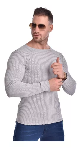 Sweater Tejido Pullover Algodón Acrílico Hombre Joemar