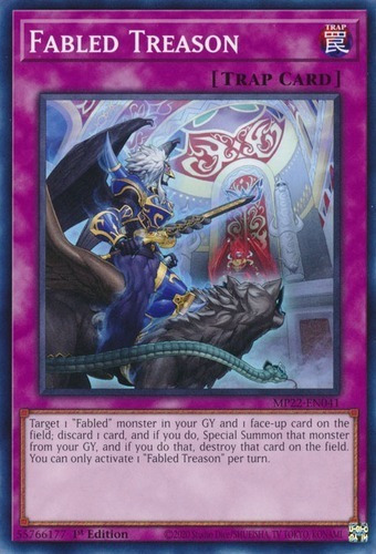 Fabled Treason (mp22-en041) Yu-gi-oh!