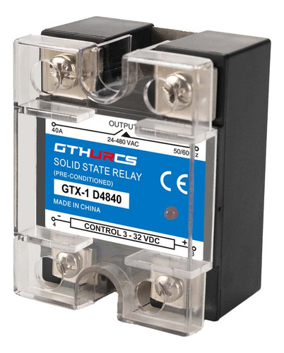 Ssr-40da 40a Modulo De Rele De Estado Solido Entrada 3-32vdc