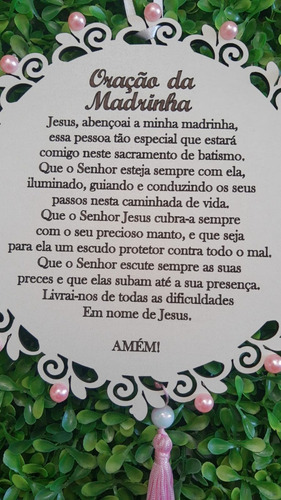 Mandala Oração Dos Padrinhos Em Mdf