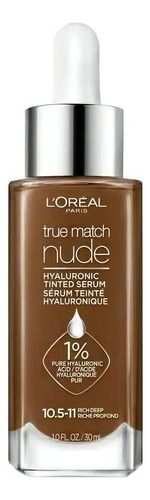 Base de maquillaje en sérum L'Oréal Paris True Match Tinted Serum Hyaluronic Tinted Serum tono rich deep 10.5-11 - 30mL 30g