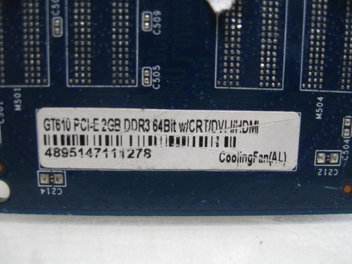 Defeito Placa De Vídeo Gt610 Pci-e 2gb Ddr3 64bit (Usado)