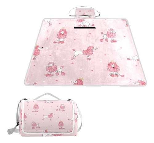 Naanle Lindo Rosa Caniche Perro Animal Manta Picnic Aire