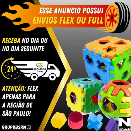 Kit brinquedos educativos para bebê 1 ano Cubo de montar e encaixar sensorial pedagógico didático + formas geométricas coloridas aprendizagem lúdica 12 meses jogos recreativos para creche escola