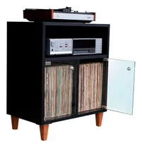 Comprar Estante Para Discos De Vinil E Toca Discos Ev-299v