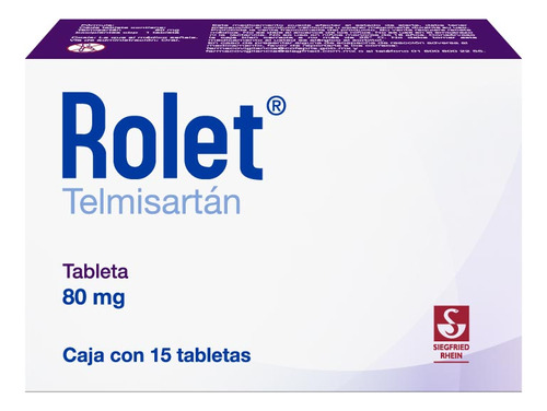 Rolet Caja Con 15 Tabletas De 80 Mg