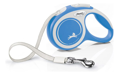Flexi Comfort Tape Gris Y Azul Extra Pequeño Perro Retráctil