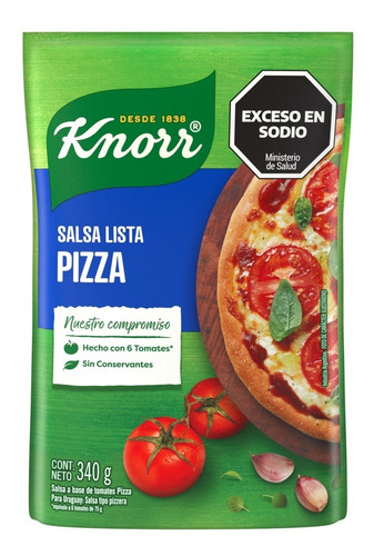 Knorr Salsa Lista Pizza X 340 Gr