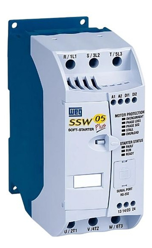 Chave de Partida Soft Starter WEG SSW05 3a 0,75CV/220v 1,5cv/380v 2cv/440v