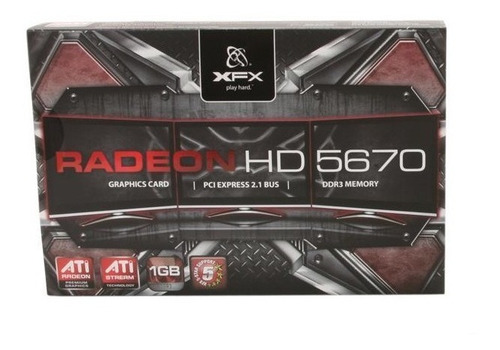 Imagen 2 de 5 de Tarjeta Gráfica/video Xfx Ati Radeon Hd 5670 1 Gb Ddr3