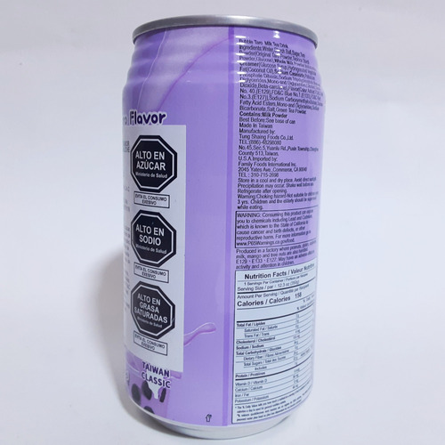 Bebida Te Burbuja De Leche Con Sabor A Taro 350gr Rico