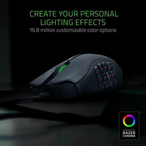 Razer Naga Trinity De Raton Gamer, 3 En 1, Óptico, 16000 Dpi