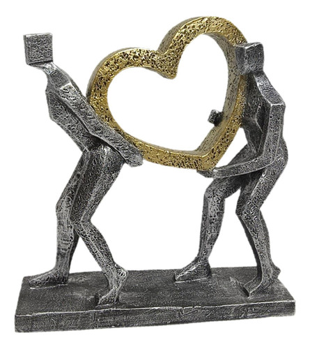 Estátua Peso Do Amor Decoração Peso Do Amor Para Sala De