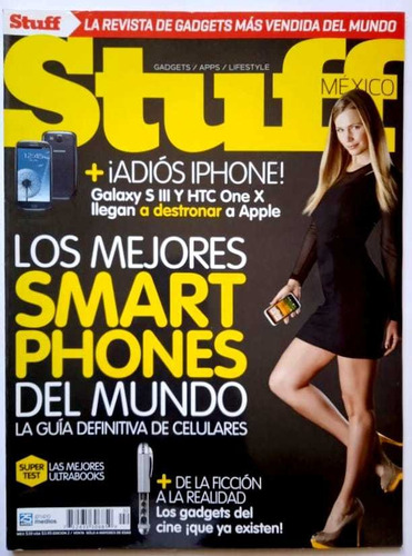 Revista Stuff iPhone Galaxy Htc Ultrabooks Cine  Juego Oscar