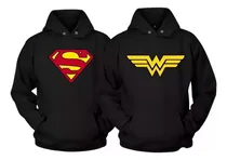 Comprar Sudaderas Pareja Amor Y Amistad Duo Superman Mujer Maravilla