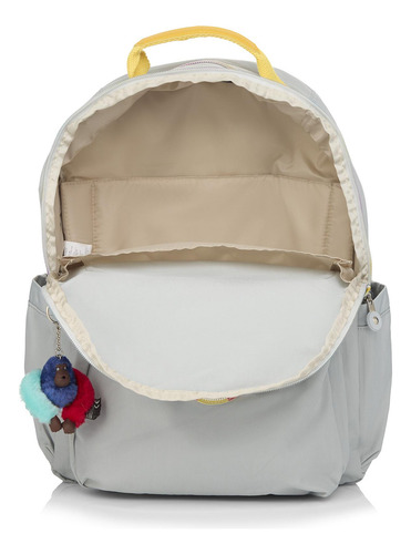 Kipling Seoul Up Backpack Ki50153dw Gray Rainbow V2 Verde Liso