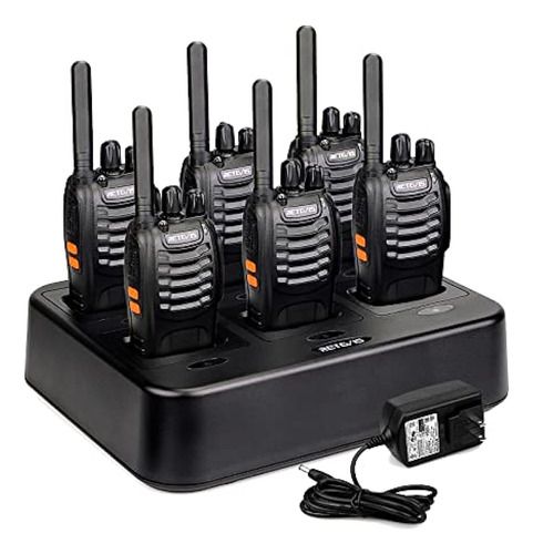 Caja De 6, Retevis H-777 Walkie Talkies Para Adultos Radios 