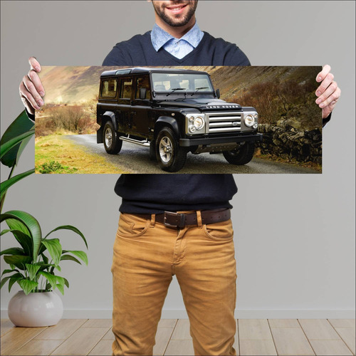 Cuadro 30x80cm Auto 2008 Land Rover Defender 110 54