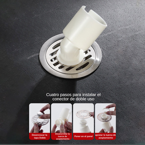 Coladera Filtro De Desagüe De Grifo De Acero Linoxidable12cm