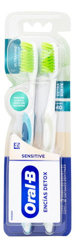Oral-b Sensitive Encías Detox Cepillo De Dientes Pack X2
