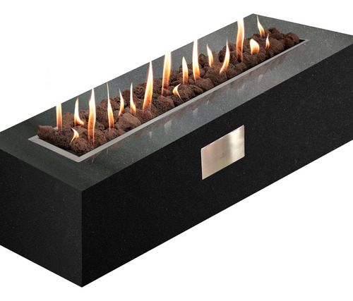 Lareira Fire Pit Gás Glp Retangular 150cm Externa Fogo E Art