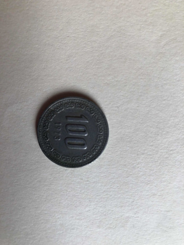 Imagen 1 de 2 de Moneda De 100 Won 1973 Corea Del Sur