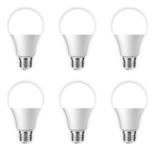 5w Foco Ahorrador Led De Luz Blanca E27/110v Pack De 6 Blanco Frío