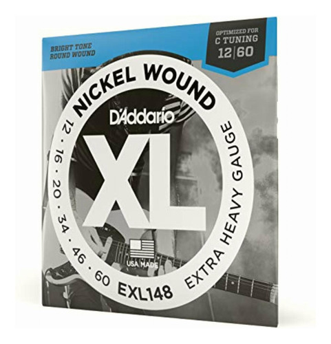 D'addario Exl148 Xl Nickel Wound Extra Heavy (.012-.060)