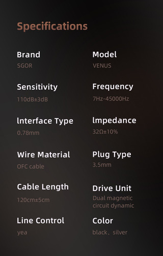 Fone Sgor Venus - Sem Microfone - Lacrado!!! Preto