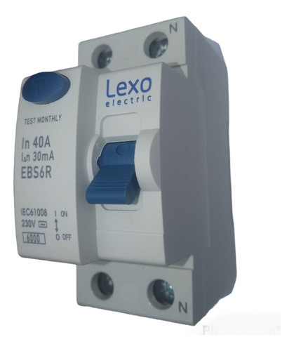 Interruptor Diferencial 2x40 A 30 Ma Lexo Electric 