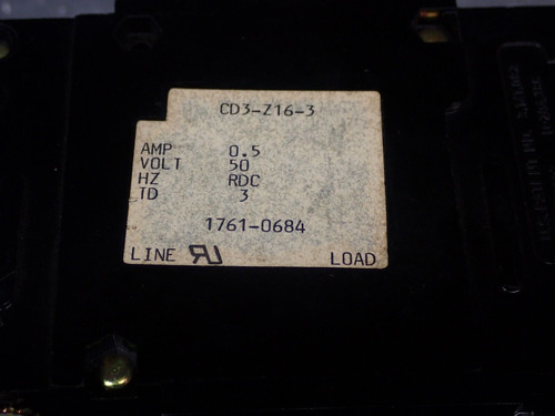 Heinemann Cd3-z16-3 1761-0684 .5a Volts 50rdc Circuit Br Zza