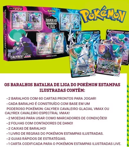 Pokemon TCG: Ice Rider Calyrex V Box : : Brinquedos e