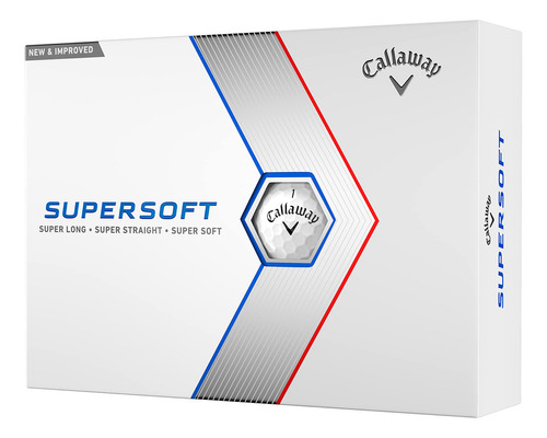 Pelotas De Golf Callaway Golf Supersoft versión 2023, Blanc