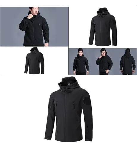 Chaqueta De Senderismo Softshell Para Hombre Con Cremallera