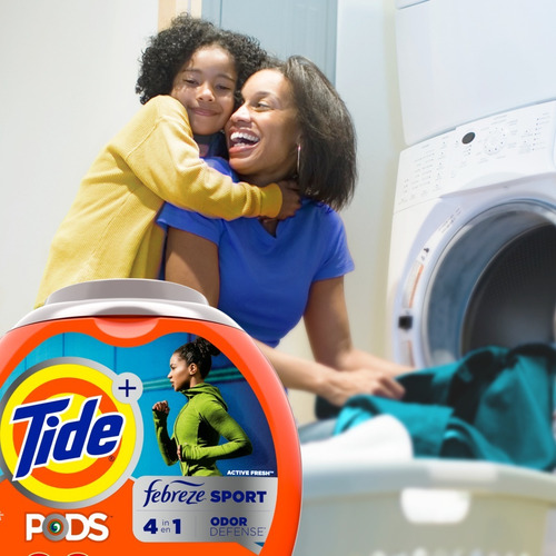 Imagen 5 de 5 de Detergente En Cápsulas Tide Pods Sport Con Febreze 54u