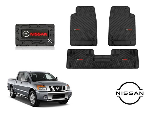 Tapetes Big Truck 3pz Logo Nissan Titan 2004 A 2013 2014